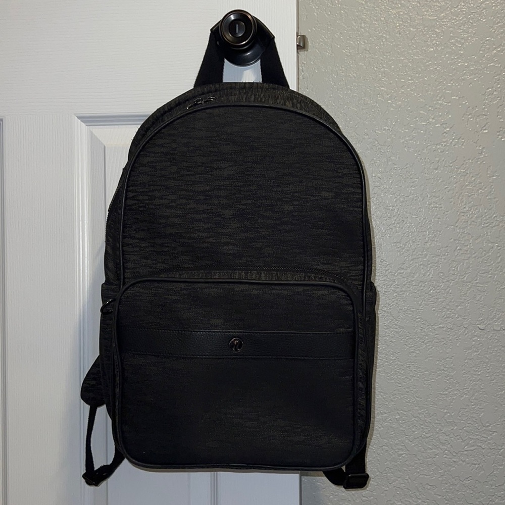 NEW LULULEMON Now And Always Backpack 18L Aqueous Ikat Jacquard Black Highlander
